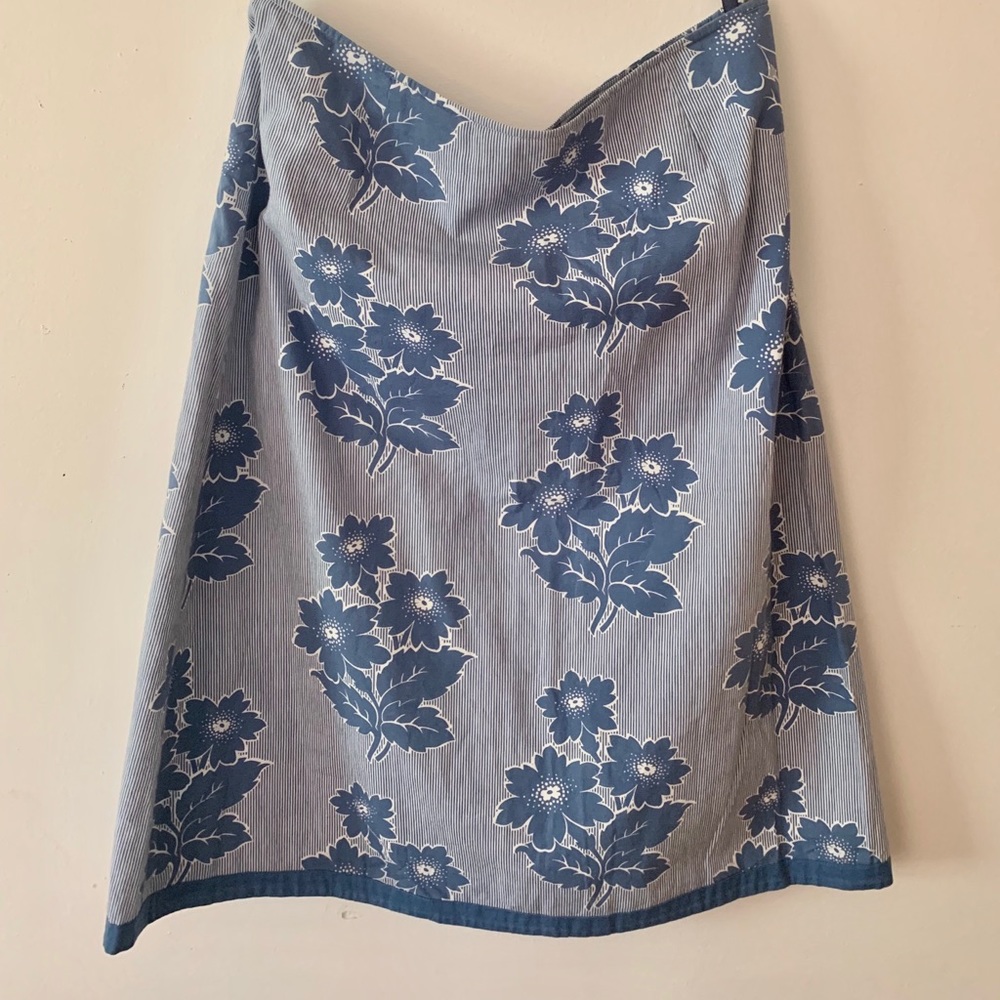 Boden Blue Floral Skirt Size 10L